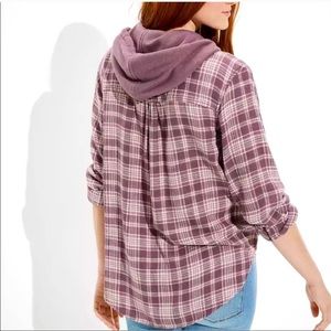 American eagle purple flannel